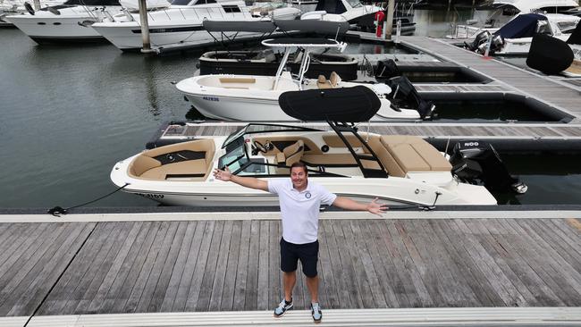 Patrick Edwards has been nominated for the WOTY 2024 in the Champion of Women Category. He owns and operates the Gold Coast branch of the Freedom Boat Club. Picture Glenn Hampson