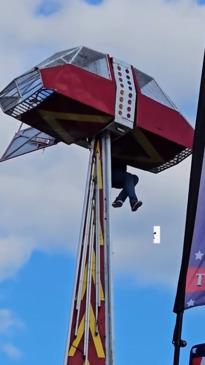 Horrifying carnival ride mishap