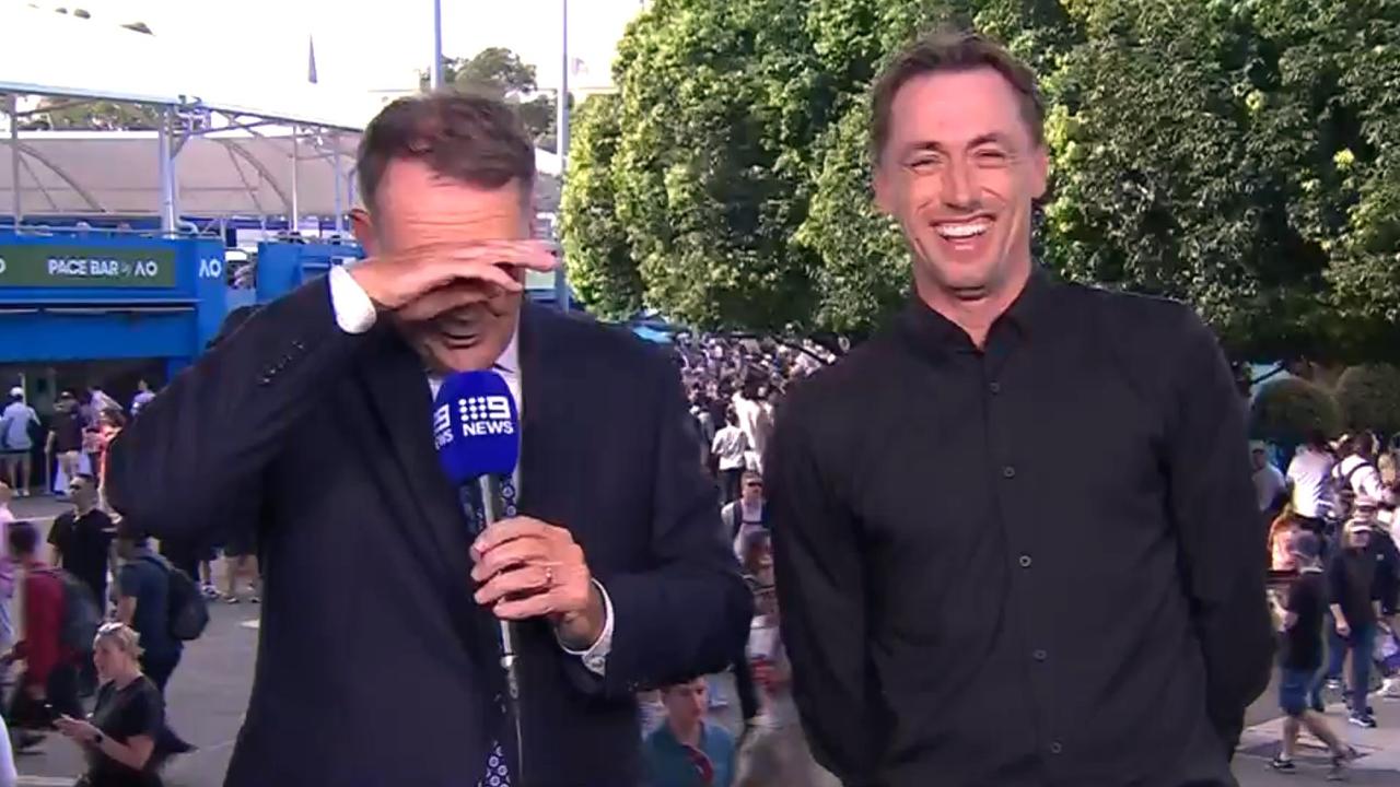 Tony Jones and John Millman kill viewers. Photo: Channel 9.