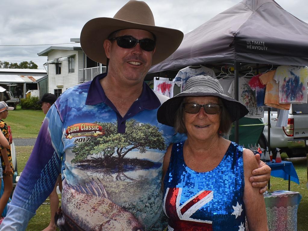 John Bennett and Margaret Townson enjoying activities at St Helens Australia Day Celebration, January 26, 2022. Picture: Madeleine Graham
