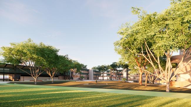 An artist's impression of the proposed new The Forest High School. Picture: School Infrastructure NSW