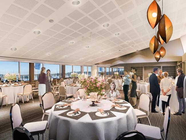 A first look inside the revamped Cruising Yacht Club of Australia. Artist impression.