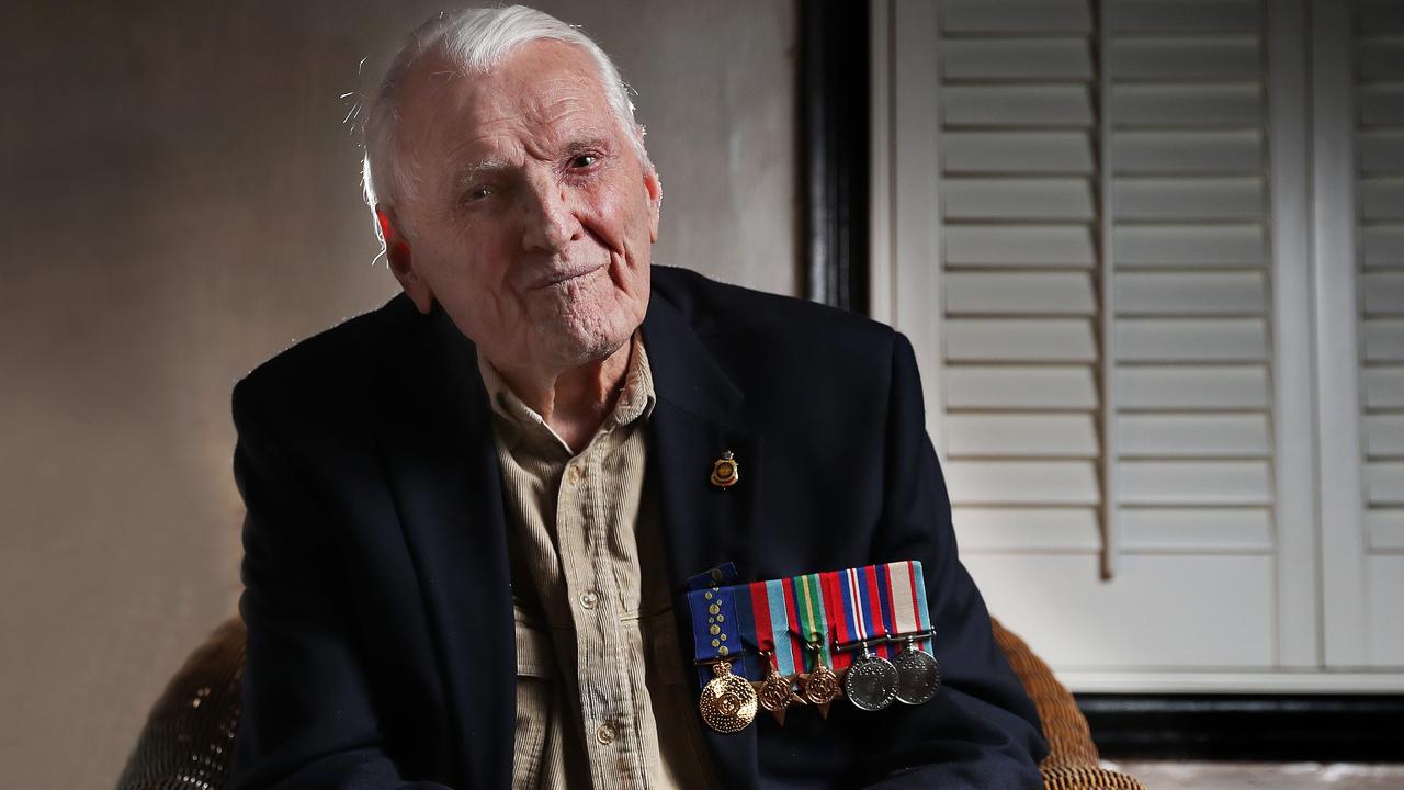 SUNTAS: WW2 veteran Billy Young, at West Hobart.