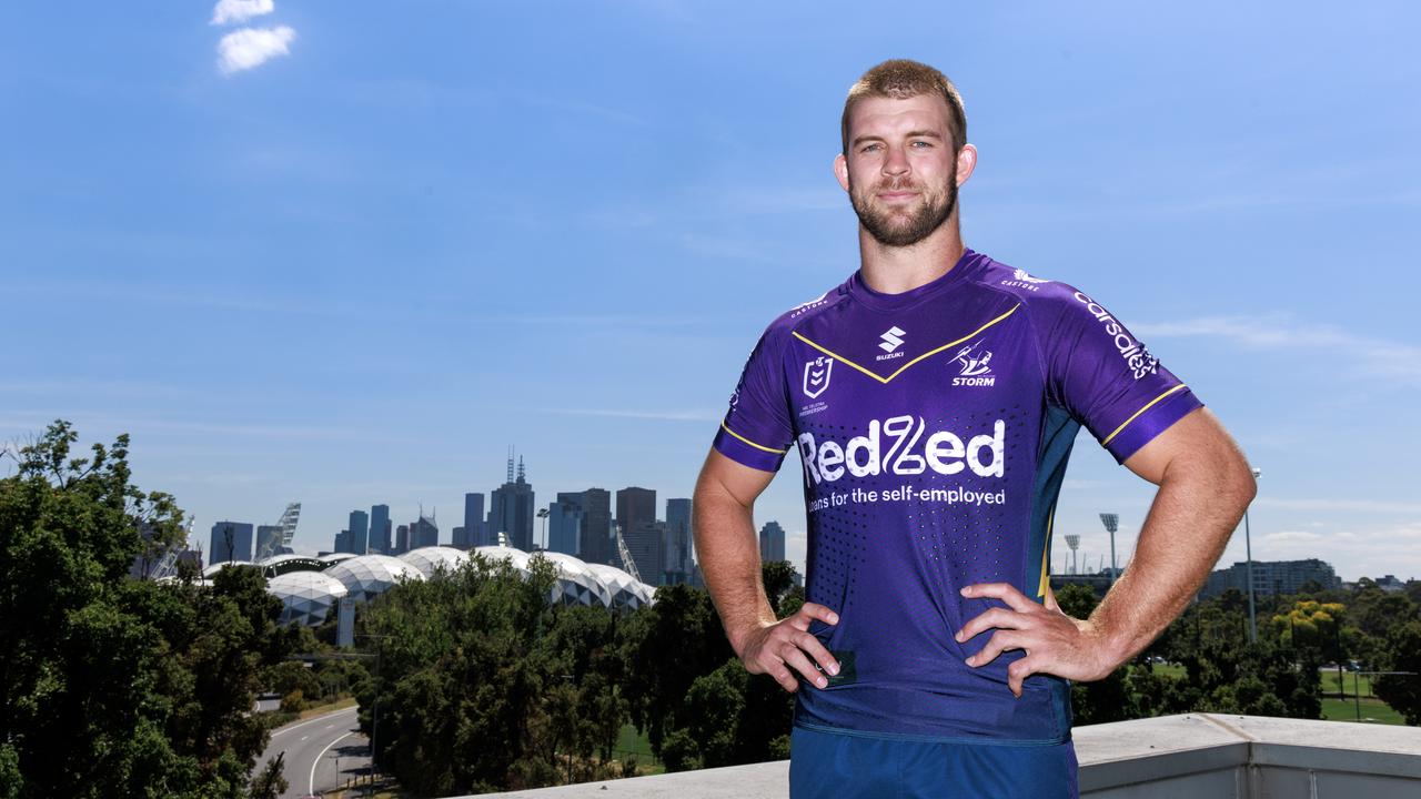 Christian Welch says he is confident in the Storm’s new leadership group’s ability to drive the club to success. Picture: NCA NewsWire / David Geraghty
