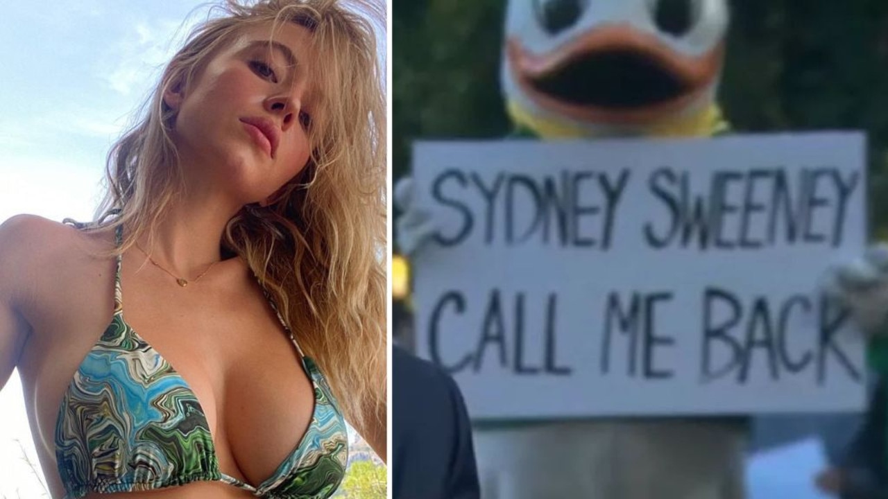 Sydney Sweeney responds to flirty request from mascot