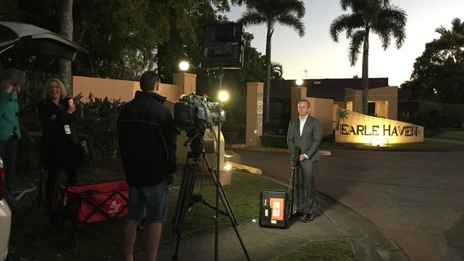 Earle Haven Retirement Village last night after residents were moved from the facility.