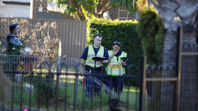 The truck crashed through several yards killing one man and injuring another on Burnett St, Merrylands.