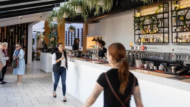 The bar area at Victory Lane in Ascot. Picture: David Kelly