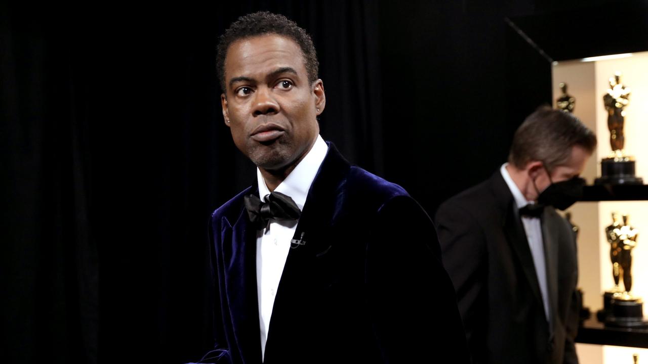 Chris Rock is getting slammed online for likening Will Smith slapping him to Nicole Brown Simpson’s murder. Picture: Handout/A.M.P.A.S. via Getty Images.