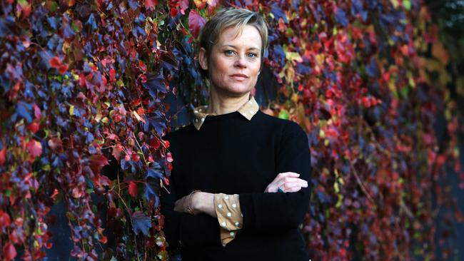 Actor Nadine Garner at her Melbourne home. Picture: Aaron Francis