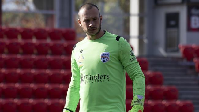 Adelaide United goalkeeper Isaac Richards has chosen to become an MMA fighter. Picture: Jordan Trombetta