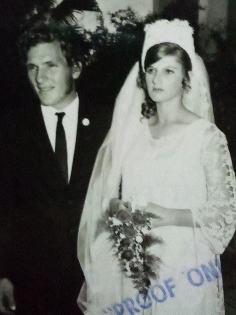 Peter and Dianne Herbener on their wedding day.