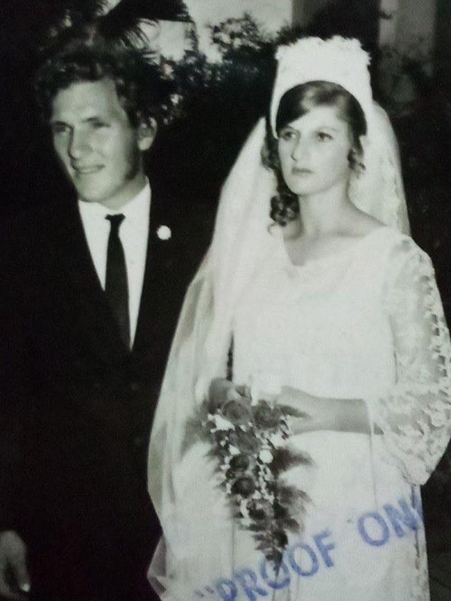 Peter and Dianne Herbener on their wedding day.