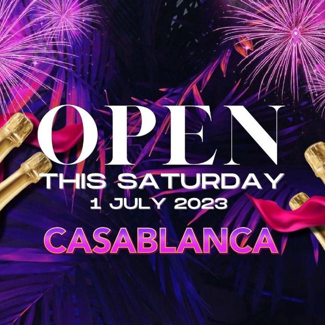 A post from Casablanca announcing its opening. Picture: Instagram