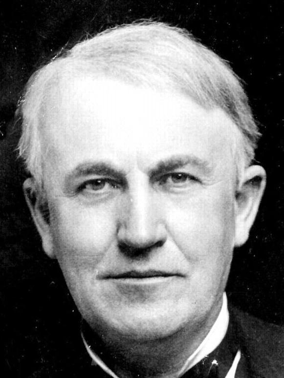 Thomas Edison, the man who invented the telephone, the electric light bulb and the gramophone.