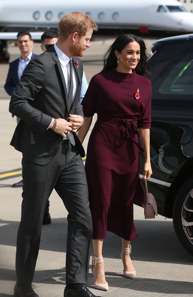 A new book claims Meghan Markle hated every second of the trip to Australia. Picture: AAP Image/AP Pool, Rick Rycroft