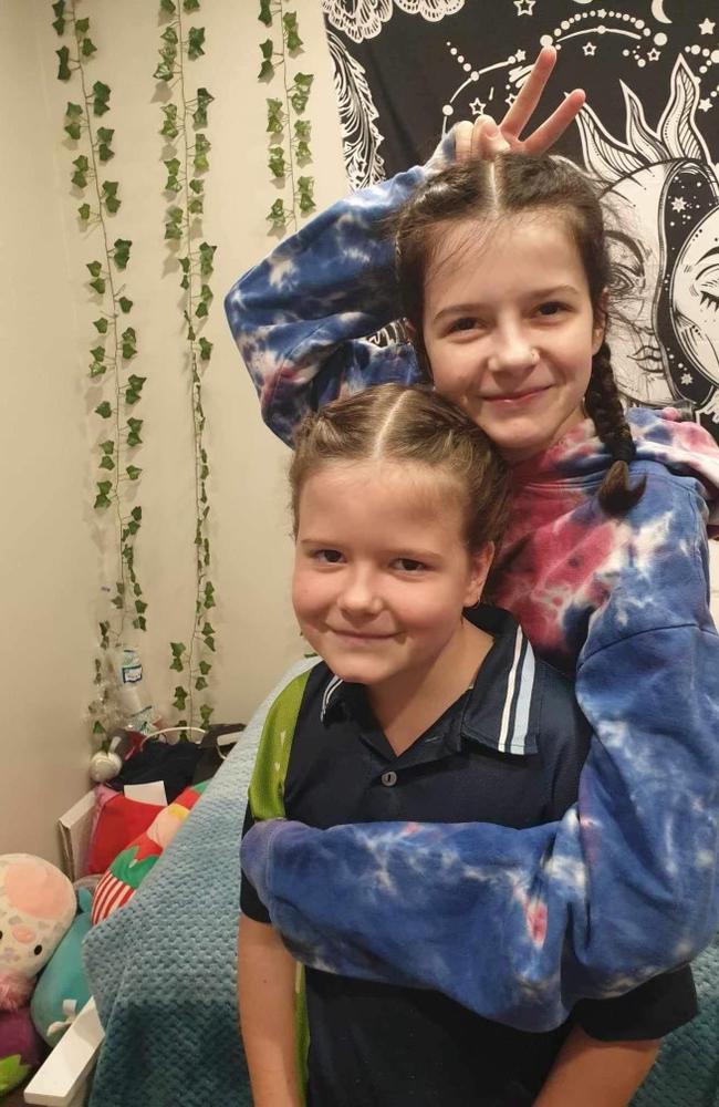 Mieka and Freya were inseparable. Mieka Pokarier, 16, died on Thursday while travelling to Melbourne with her mum and little sister, Freya, when they were involved in a crash with a semi-trailer near Dubbo in NSW. Picture: Supplied