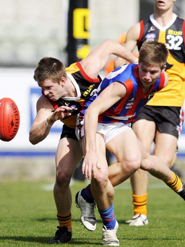 Greene would leave everything on the park for Oakleigh, a quality he’s brought in spades to the Giants. Picture: Robert McKechnie