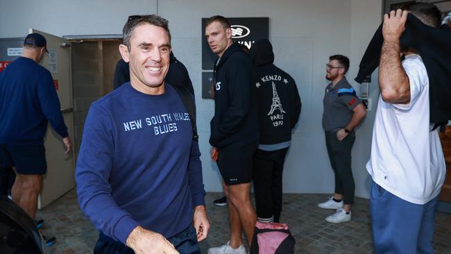 Brad Fittler is Blues camp at Crown Plaza Coogee on Monday. Picture: Justin Lloyd