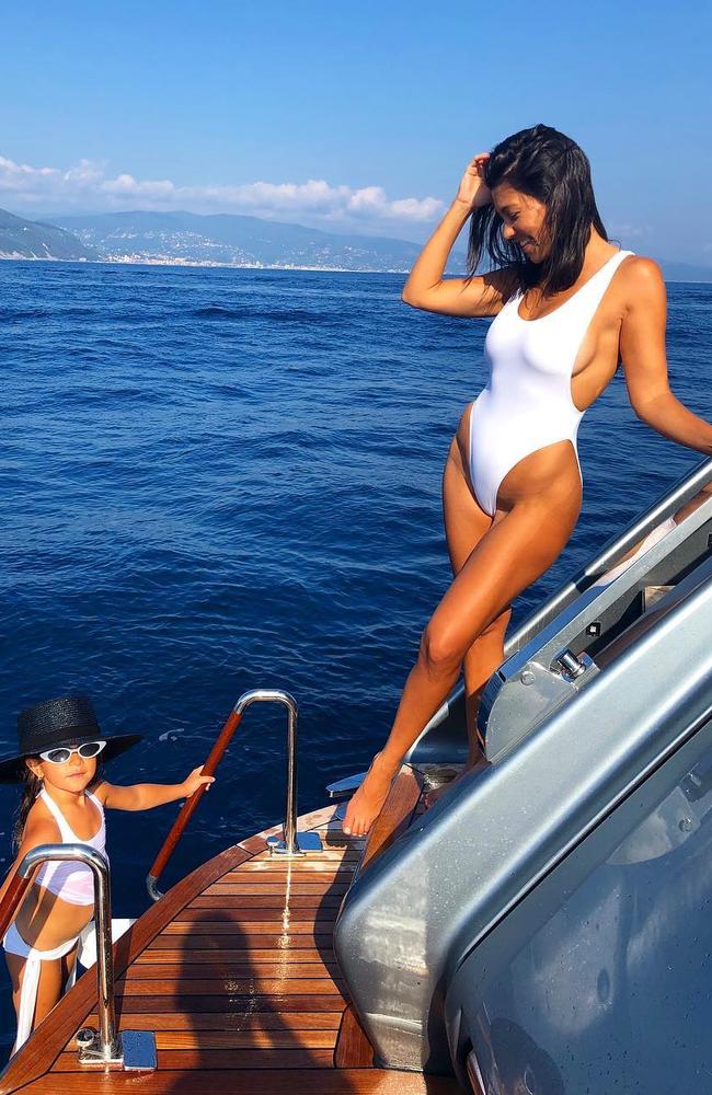 She’s Poosh, too! Kourtney Kardashian and daughter Penelope, left, aka ‘Poosh’. Picture: Instagram 