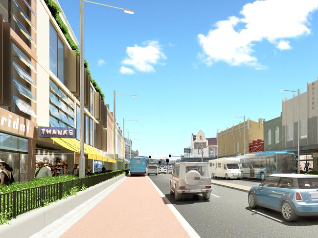 An artist’s impression of the Parramatta Rd redevelopment.