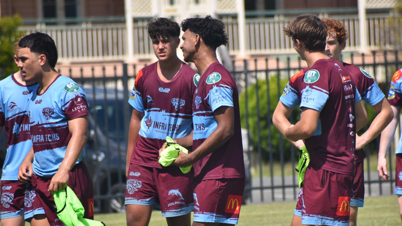 CQ Capras under-17 boys squad pre-season training session at The Cathedral College, Rockhampton, on January 11, 2025.