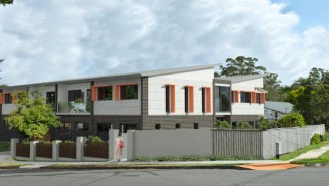 An artists impression of the proposed boarding house on Warringah Rd.