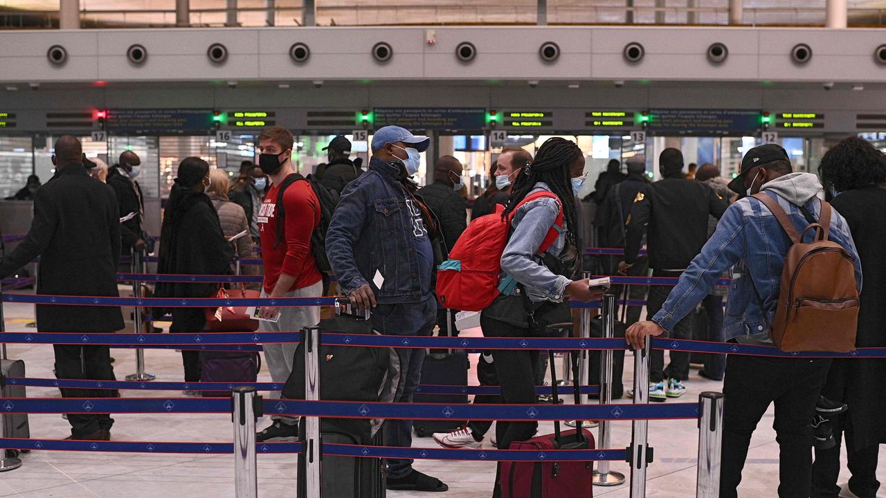 Could a ‘health passport’ be the key to international travel? Picture: Christophe Archambault/AFP