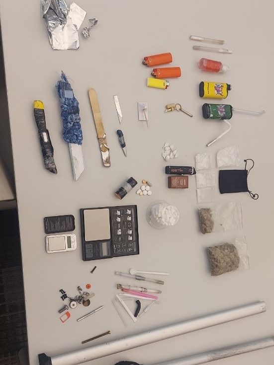 Seized contraband from detainees within the immigration detention system Picture: ABF