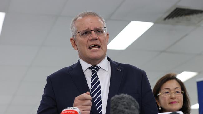 Scott Morrison made the significant admission during a press conference with MP Gladys Liu. Picture: Jason Edwards