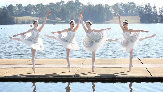 The Australian Ballet’s 80 dancers will perform Act II of Stephen Bayne’s production of <i>Swan Lake</i> at the Sydney International Regatta Centre in Penrith this Saturday. Picture: Chris Pavlich