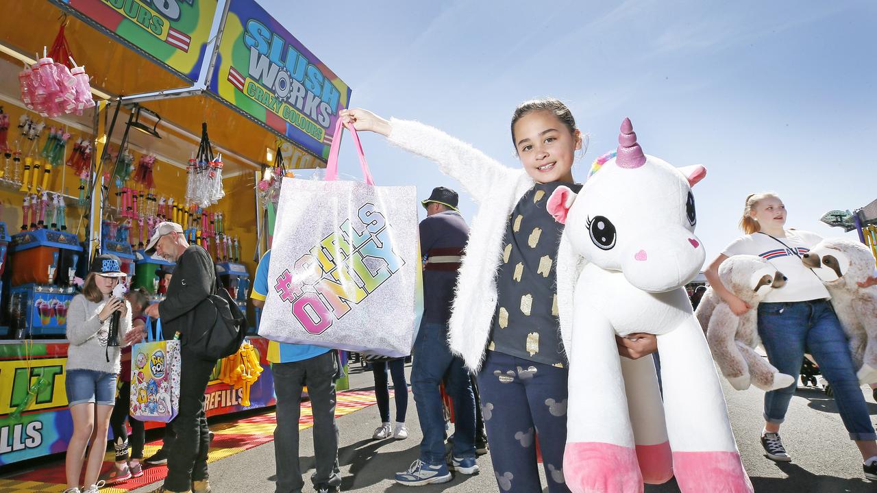 Kasandra Hadley 10 of Prospect at the Royal Launceston Show. PICTURE CHRIS KIDD