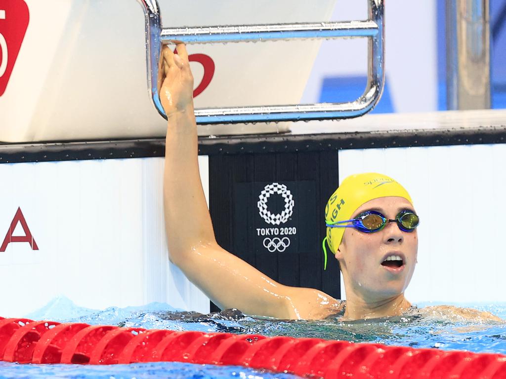 Maddy Gough in action in the heats of the Women's 1500 Freestyle at the Tokyo Aquatics Centre during the Tokyo 2020 Olympics. Pics Adam Head