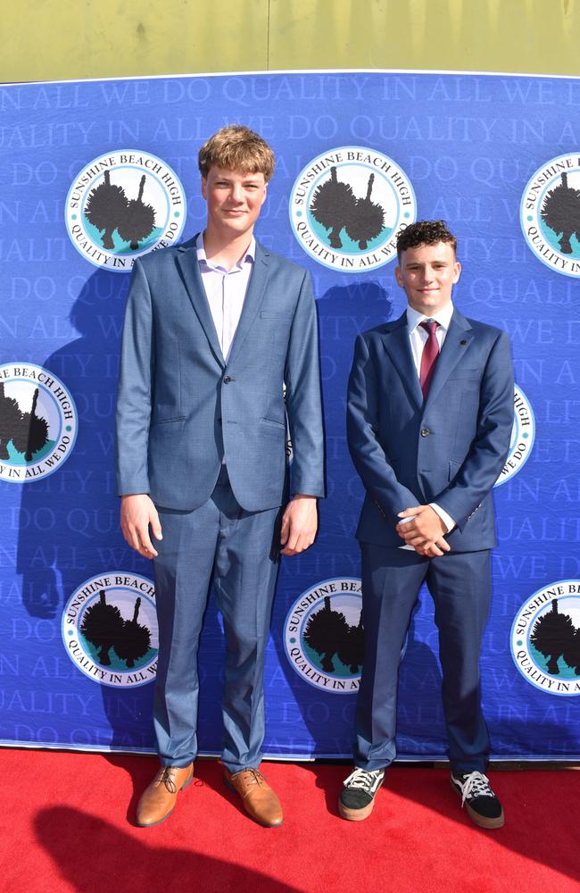 Dylan and Tehano at the Sunshine Beach State High School formal 2024.