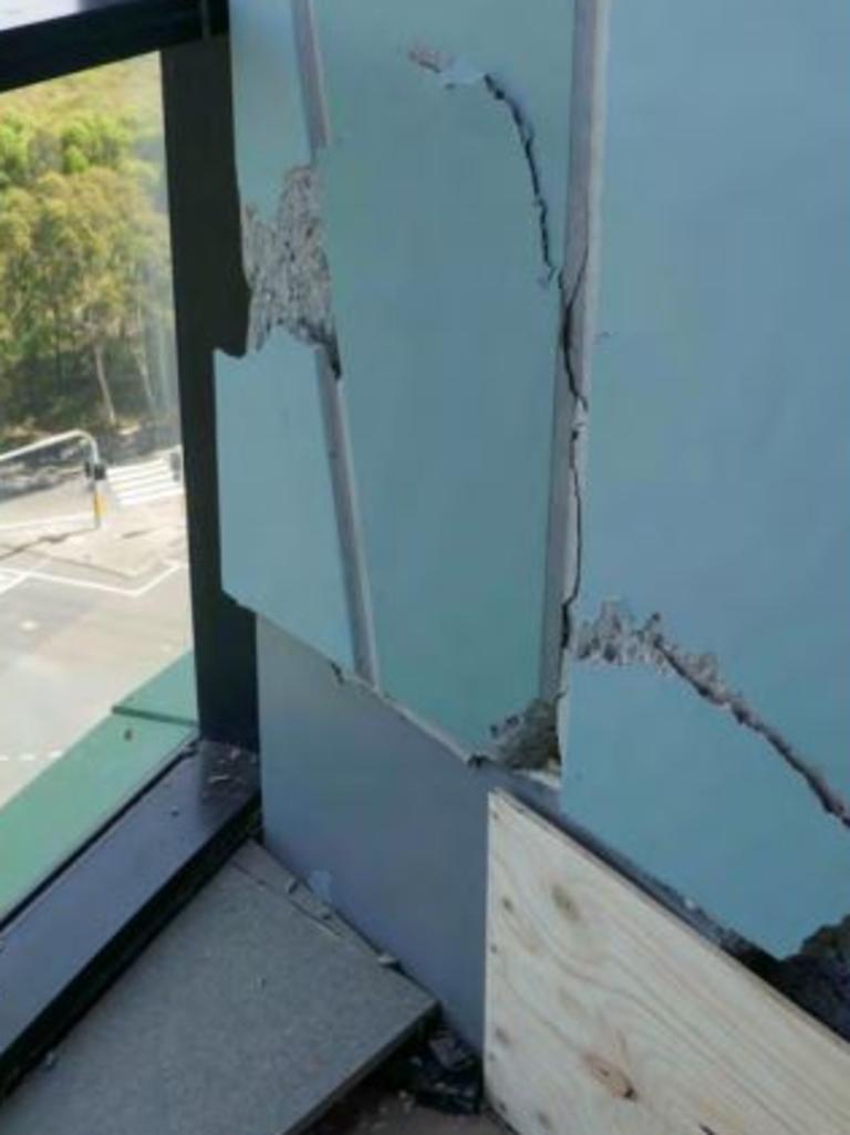 Damage in Opal Tower. Source: Opal Tower Investigation Interim Report. 