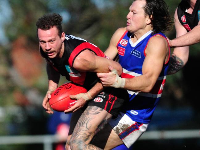 EDFL footy: Pascoe Vale v Keilor. Pascoe Vale Errol McConnell. Picture: Jamie Morey