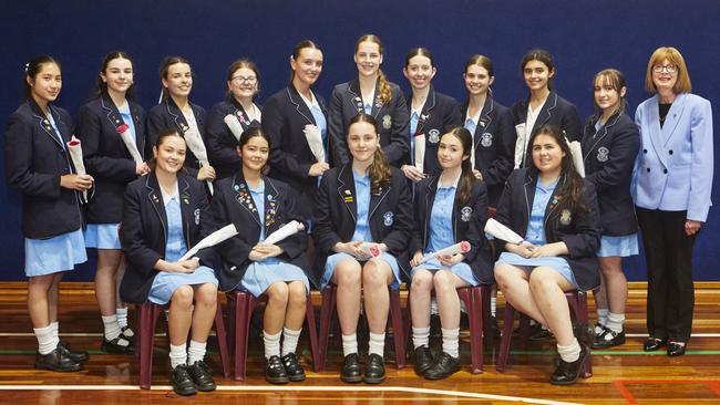 Academy of Mary Immaculate Student Leadership Team 2025. Picture: Supplied