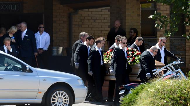 The funeral of Jason De Ieso at St Francis of Assisi Church, Newton.