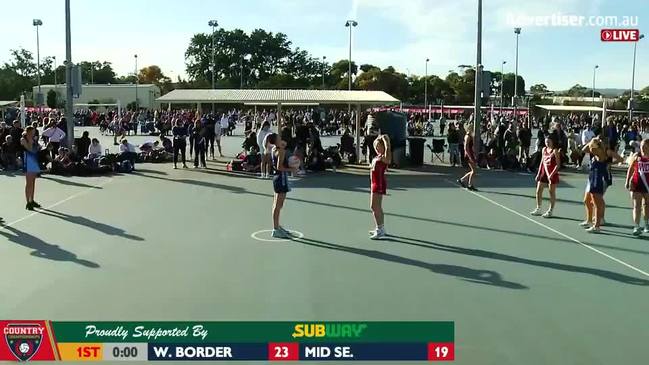 REPLAY: SA Country Netball Championships - Mid South East vs Western Border (U17's Div 1A) - Court 6