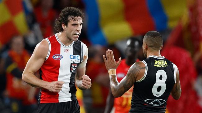 King capitalised to seal the Saints win. (Photo by Michael Willson/AFL Photos via Getty Images)