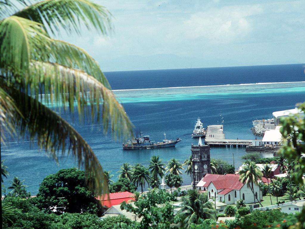 An aerial view of Levuka, Fiji.