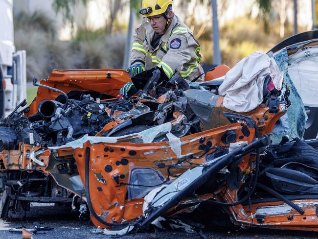 The passenger of the car died in the crash. Picture: David Geraghty