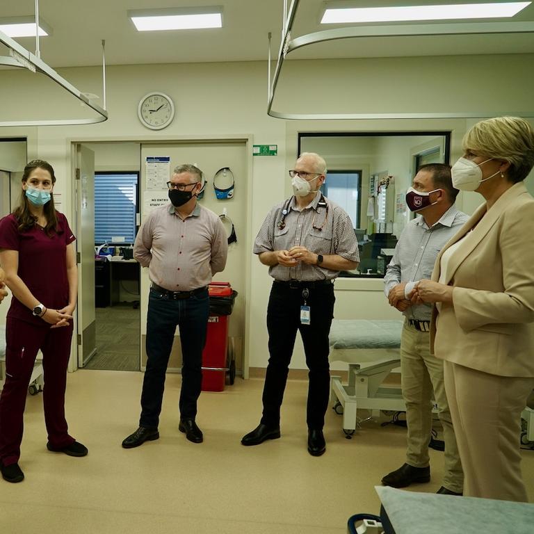 Familiar faces from the Labor Party including Tanya Plibersek, Senator Murray Watt, and Flynn candidate Matt Burnett attended the clinic this week. Picture: supplied.