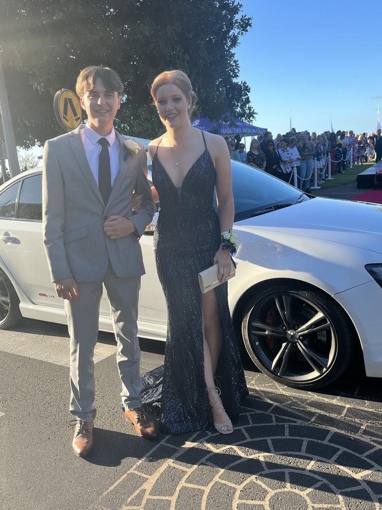 The students of Fraser Coast Anglican College arrive at their formal.