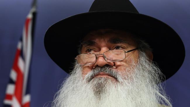 Indigenous referendum council co-chair Patrick Dodson in Sydney yesterday. Picture: James Croucher