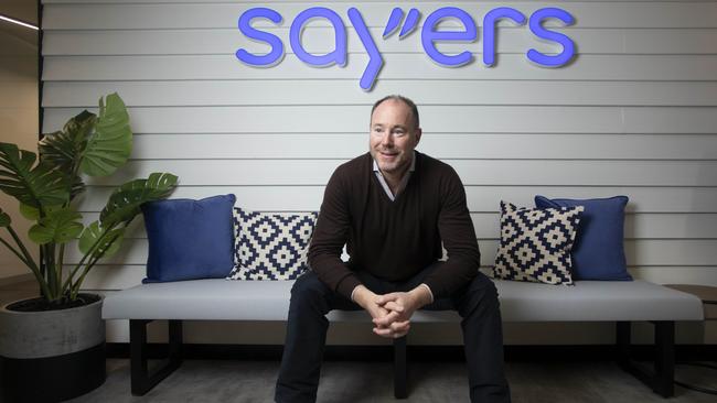 Chairman of Sayers Group, Luke Sayers in his offices in Melbourne. Picture: Arsineh Houspian