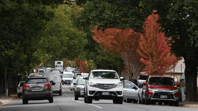 Hahndorf’s main street is set to become even more congested as the population of the Adelaide Hills grows. Picture: Emma Brasier/AAP