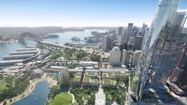 An artist's impression of the Central Barangaroo development.