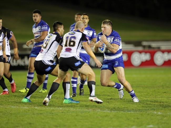 Greg Eastwood in action for the Canterbury Bulldogs against the Wentworthville Magpies. Picture: Christian Gilles