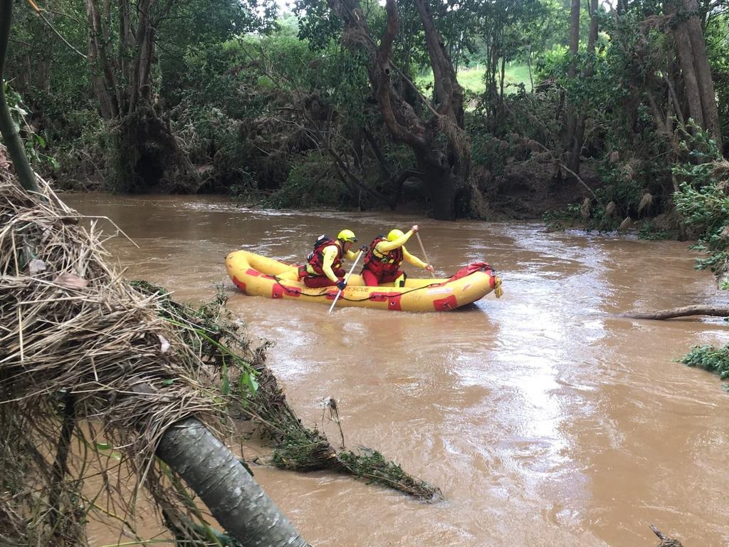 Fire and Rescue Service swiftwater rescuers have responded to dozens of incidents as a result of the weather impacting the southeast. Picture QFES